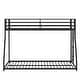 preview thumbnail 8 of 9, Twin over Full Metal Bunk Black for Kids and Adult, Low Profile and Easy Climbing with Stable Ladder