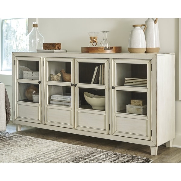 Deanford Antique White Accent Cabinet. Opens flyout.