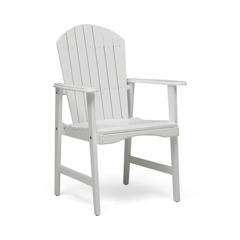 Acacia Wood Outdoor Patio Dining Chairs Set of 2, Rustic Garden Dining Chairs Farmhouse Adirondack Patio Chairs for Backyard