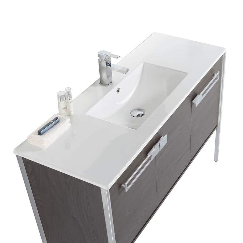 Fine Fixtures Oakville Bathroom Vanity with White Ceramic Sink