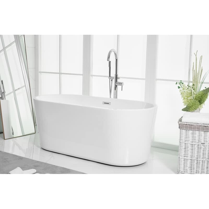 Odell Soaking Bathtub in Glossy White