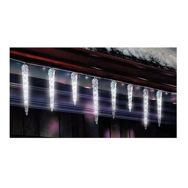 Celebrations 264GV912 LED Dripping Christmas Icicle Light Set, Cool