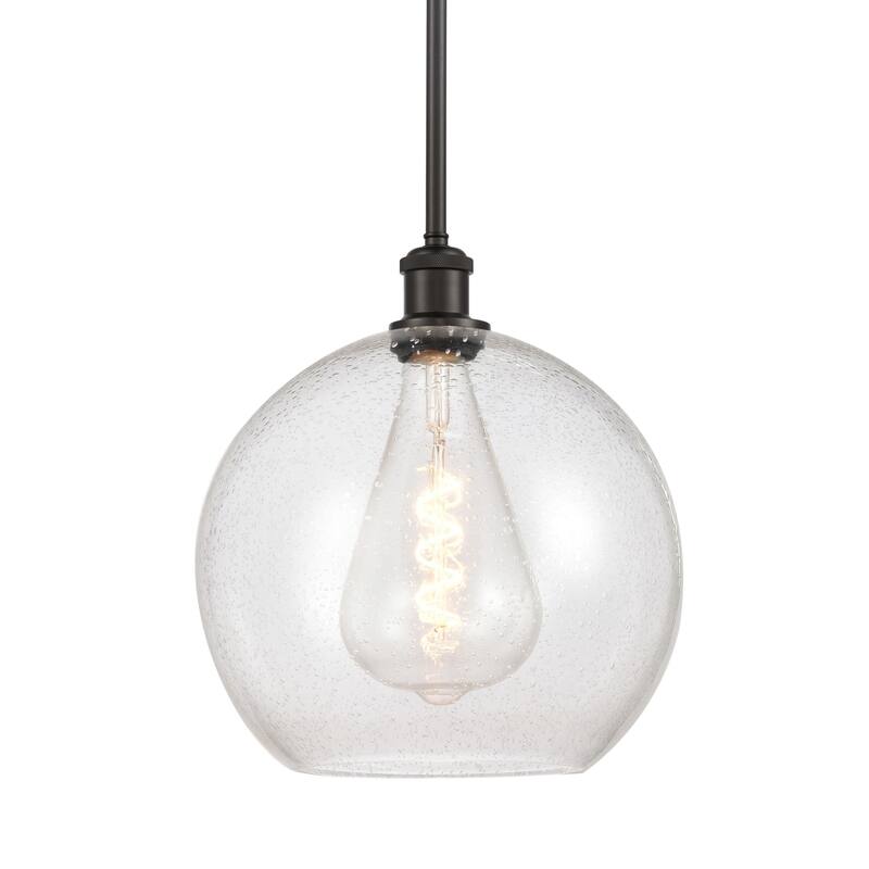 Innovations Lighting 516-1S-14-12 Athens Pendant Athens 12" Wide - Oil Rubbed Bronze / Seedy