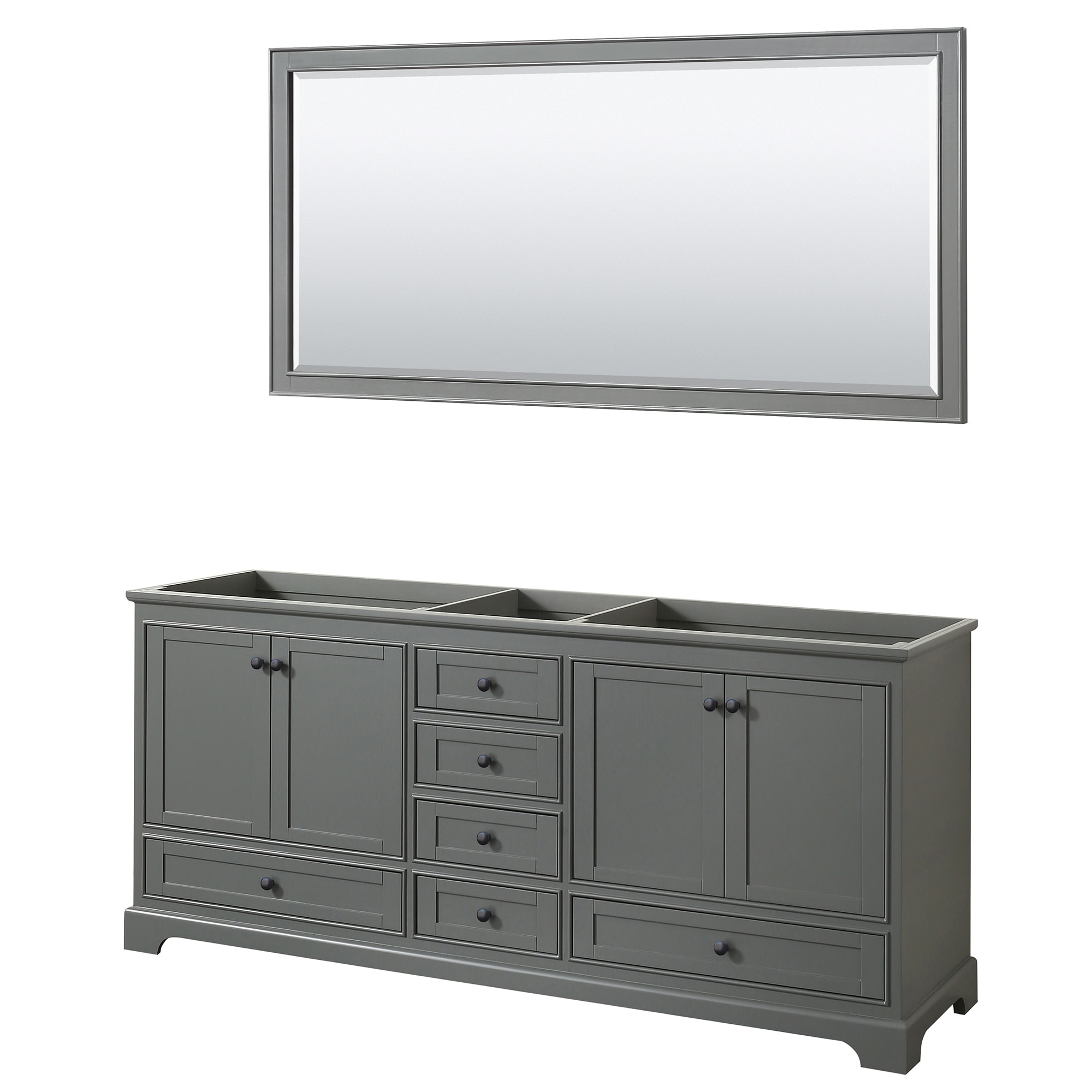 Wyndham Collection Deborah 79" Free Standing Double Wood Vanity