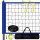 preview thumbnail 4 of 9, Blue Steel and PE Adjustable Volleyball Net Set,Portable and Weatherproof