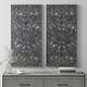preview thumbnail 30 of 55, Madison Park Botanical Panel Distressed Carved Wood Wall Decor (Set of 2)