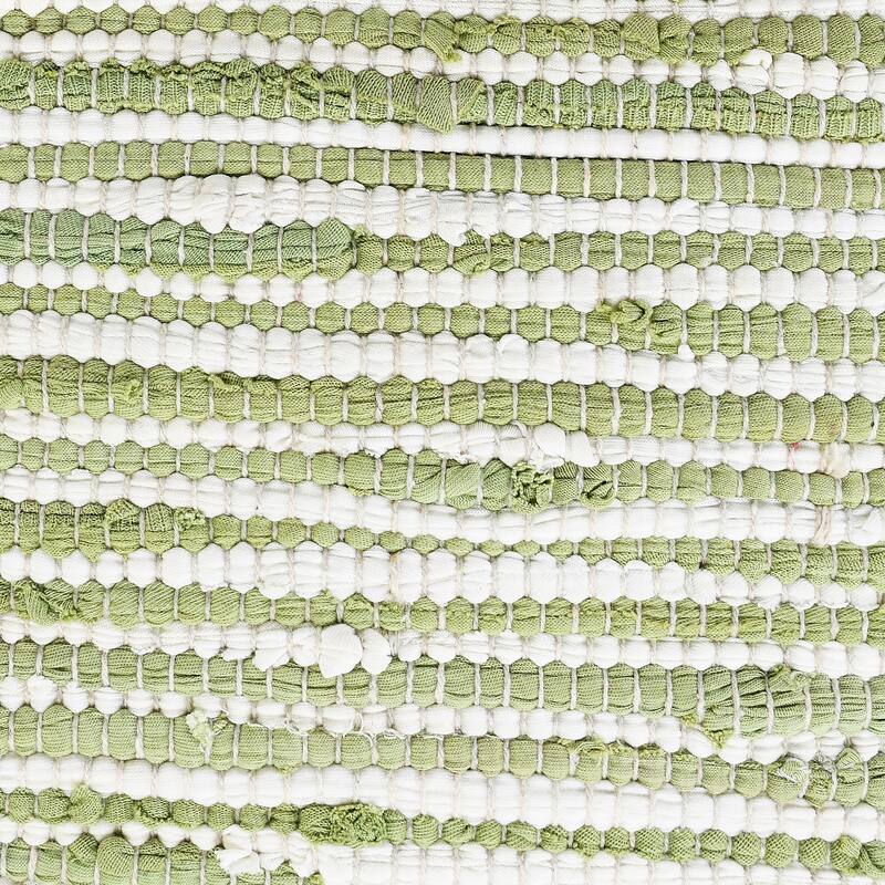 Sevita Striped Jute Bordered Throw Pillow