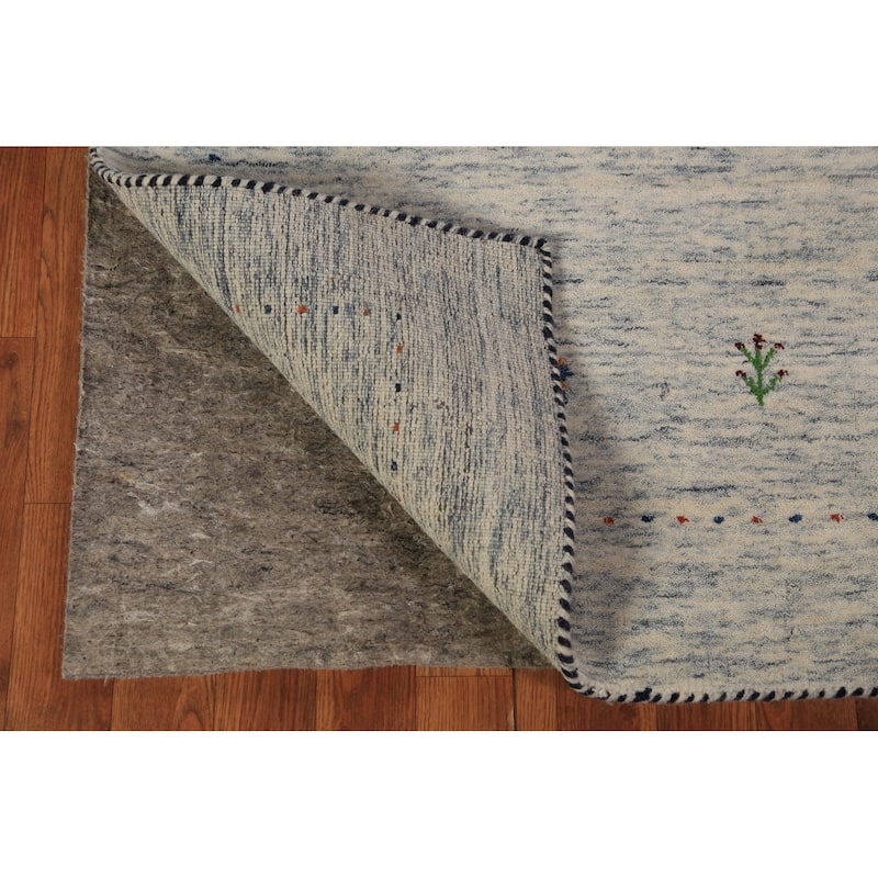 Tribal Gabbeh Oriental Rug Hand-Knotted Wool Carpet - 3'11"x 5'10"