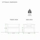 preview thumbnail 6 of 11, Cambridge Casual Lowell Teak Patio Ottoman with Cushion