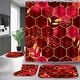 preview thumbnail 7 of 29, 4 Pcs Bathroom Shower Curtain Set,Bathroom Sets with Rugs