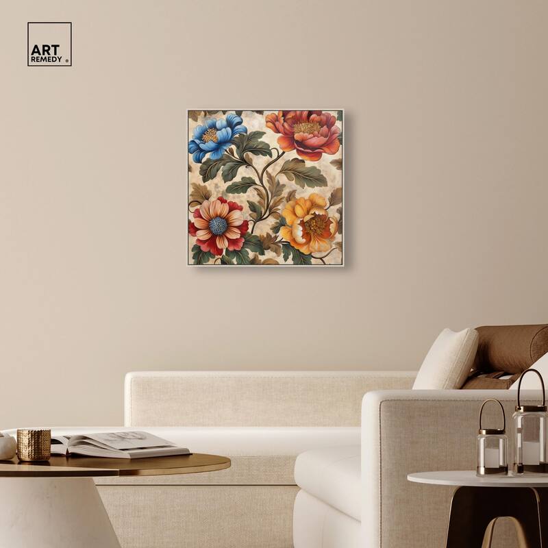 Golden Gardenia III Canvas by Art Remedy