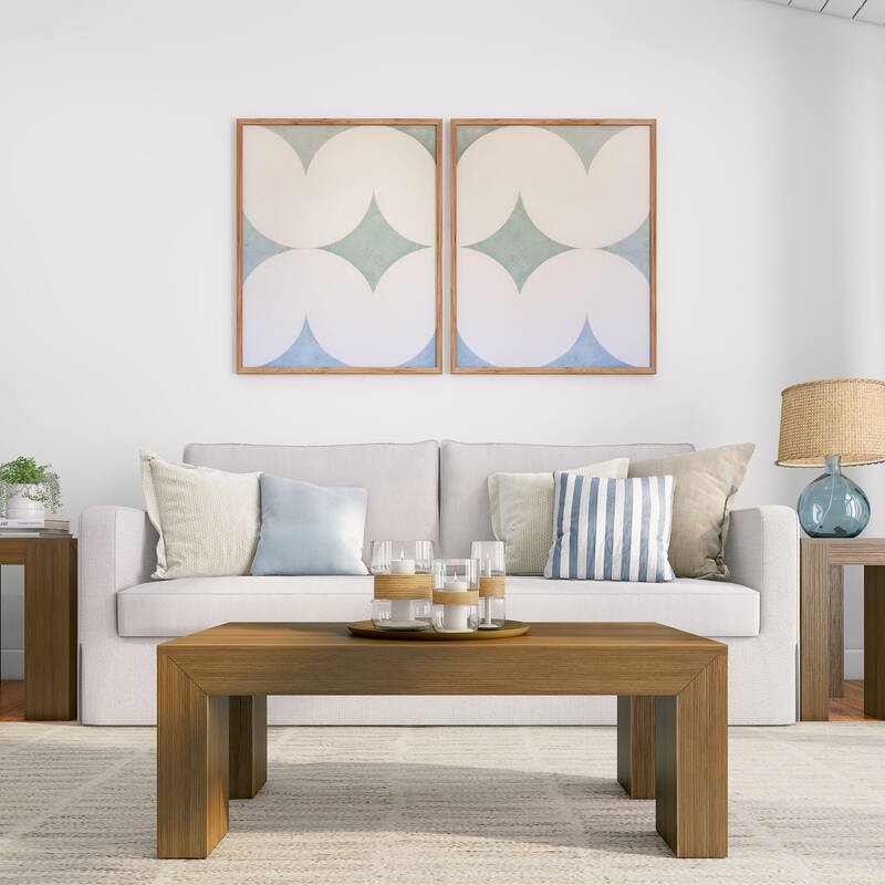 Plank and Beam Modern Rectangular Coffee Table - 40" x 20"