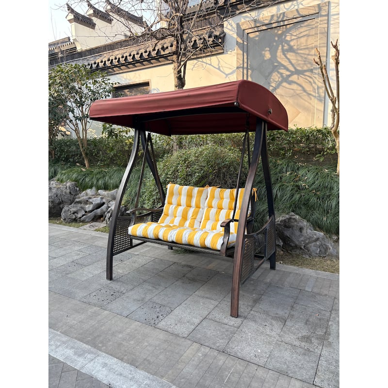 2 Pcs Set High Back Patio Chair Cushions,Tufted Rocking Chair Cushions,Adirondack Cushions
