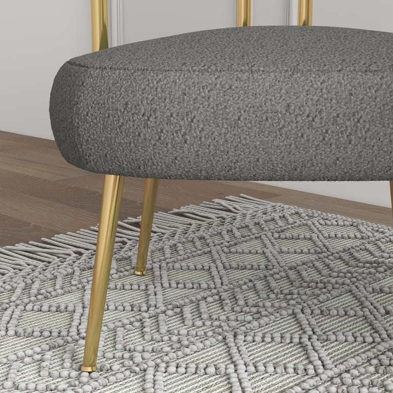 SEYNAR Mid Century Velvet Accent Chair with Golden Legs, Set of 2