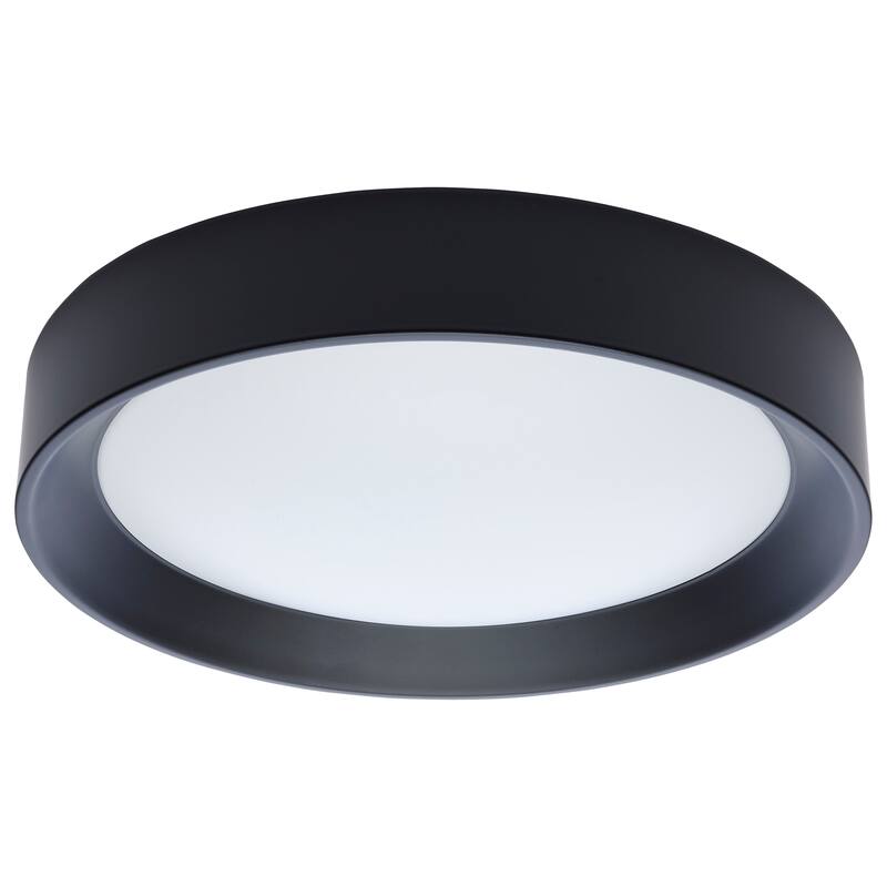 Selene 13 Inch LED Flush Mount CCT Selectable Black Finish - Black
