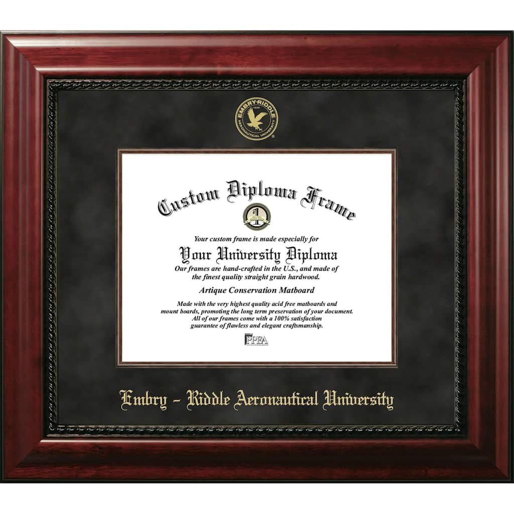 Embry-Riddle University 11w X 8.5h Executive Diploma Frame