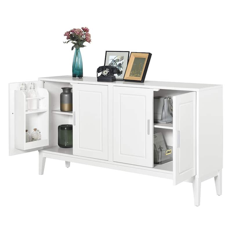 Storage Sideboard Cabinet with Adjustable Shelving and Cable Management