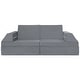 preview thumbnail 1 of 28, 10-Piece Modular Convertible Kids Play Couch Sofa Set with Removable Velvet Covers