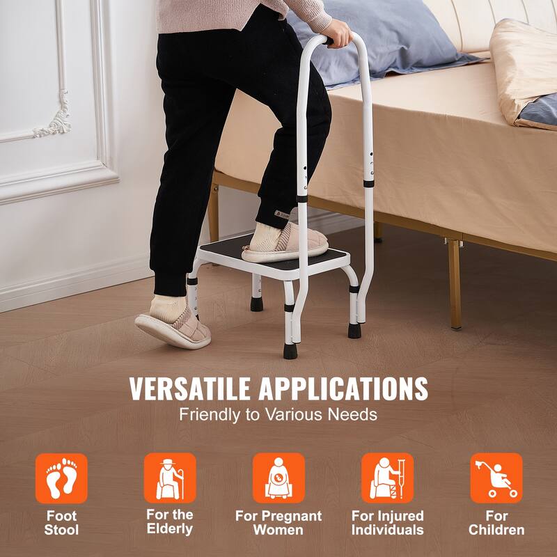 Step Stool Non-Slip Sturdy Step Ladders for Office, RVs, Pets, Bathrooms,Bedrooms
