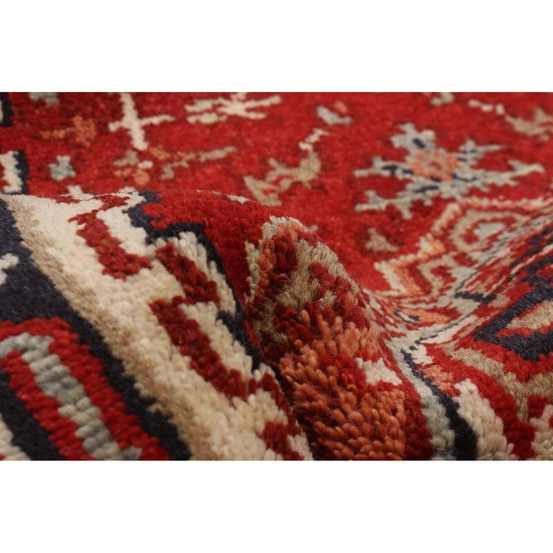 ECARPETGALLERY Hand-knotted Serapi Heritage Red Wool Rug - 2'5 x 19'5