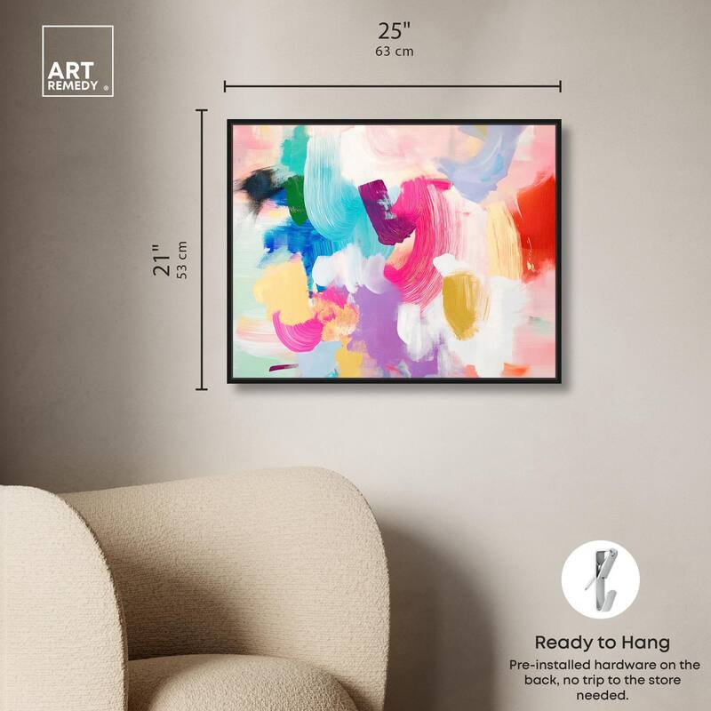 Pigment Play II Canvas by Art Remedy