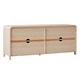 preview thumbnail 16 of 28, Walker Edison Modern Curved 70-inch Buffet Sideboard and TV Stand