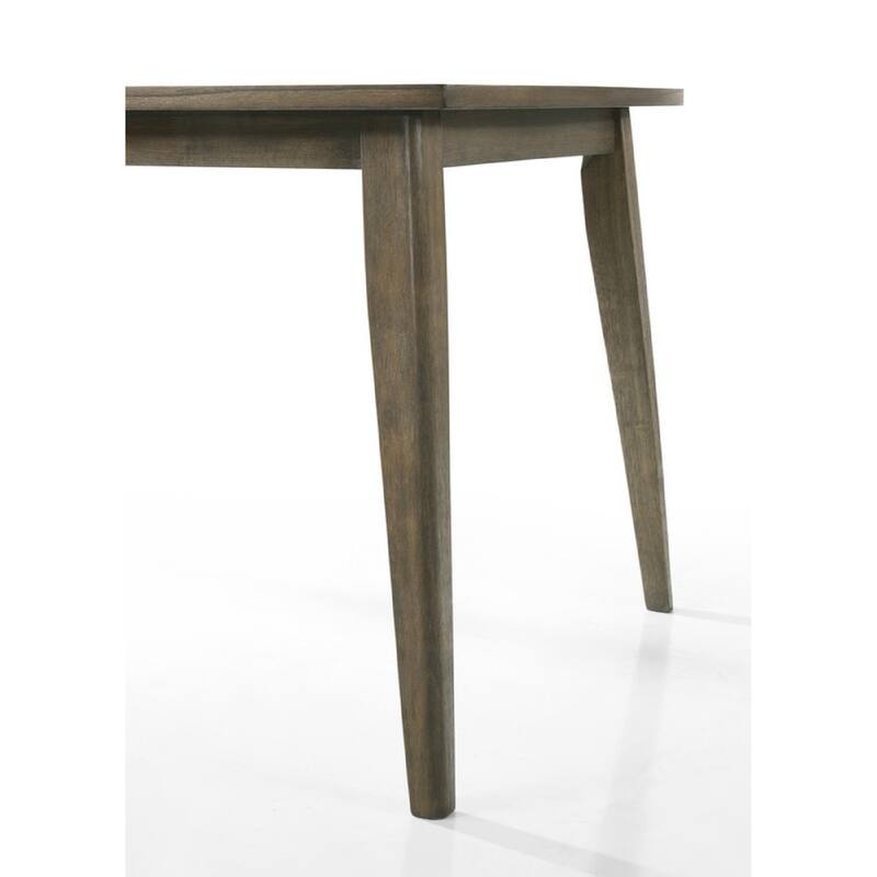 Yuki 72-88 Inch Extendable Dining Table Set with 8 Off White Chairs