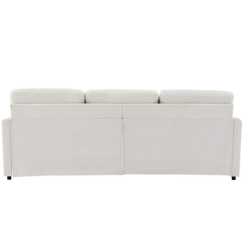 Roomfitters 89" Oversized Upholstered 3-Seater Cloud Sofa with Dual Plush Cushions