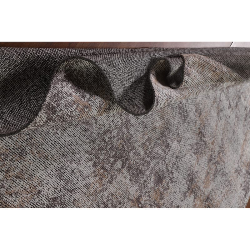 Beige Modern Area Rug Handmade Wool Carpet - 8'0"x 11'4"