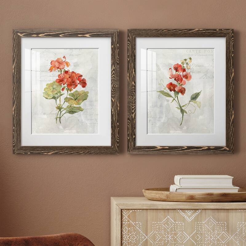 Linen Geranium-Premium Framed Print - Ready to Hang