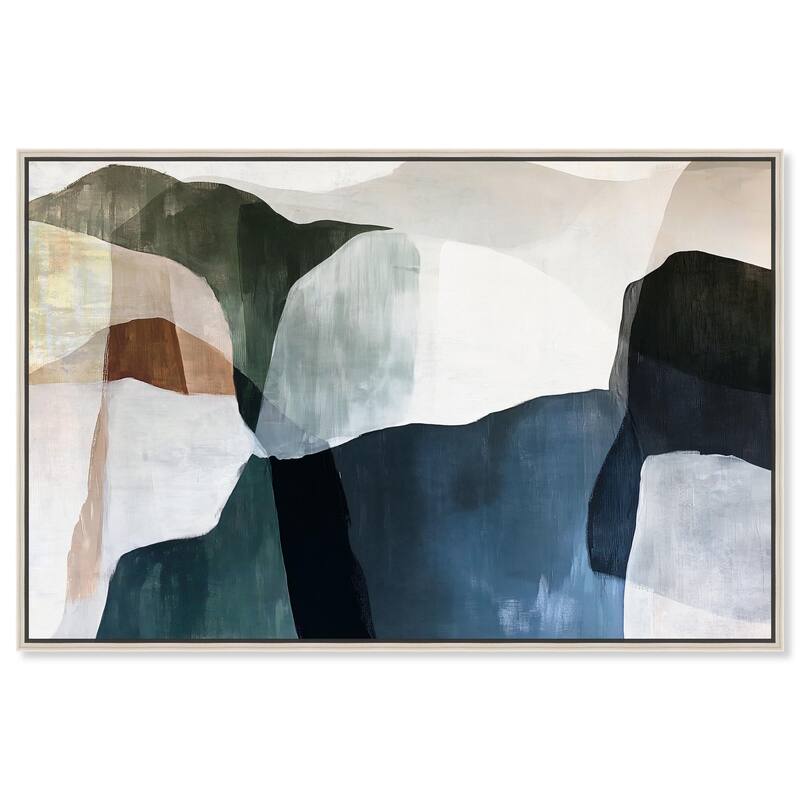 Mountain Mist Canvas by Art Remedy - 30" x 20" - Silver
