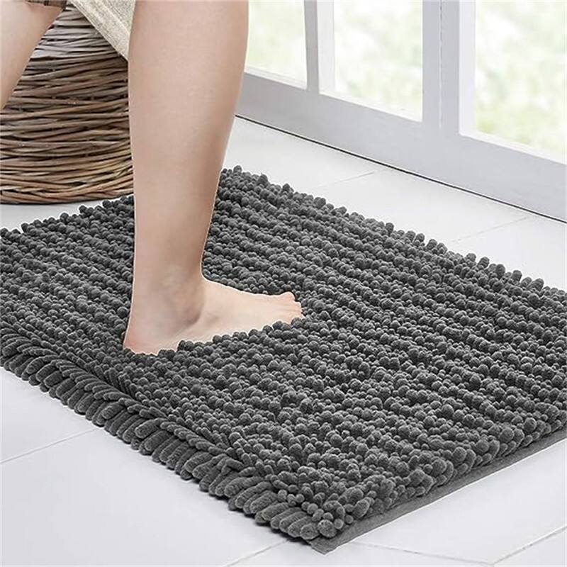 Bathroom Rug Non Slip Bath Mat - Grey - 32"x20"