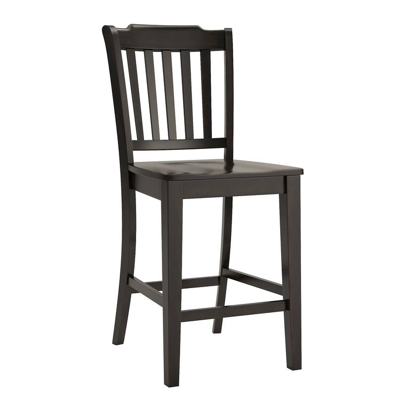 Eleanor Slat Back Wood Counter Chairs (Set of 2) by iNSPIRE Q Classic