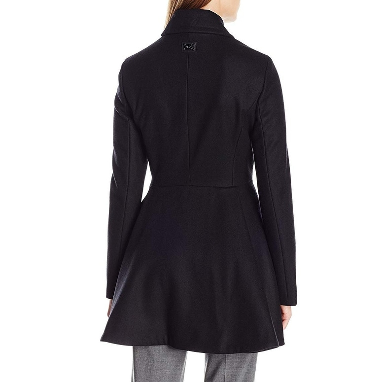 calvin klein black women's coat