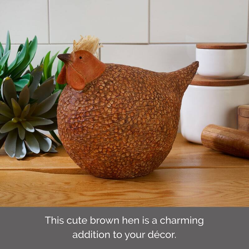 Elements Hen Tabletop Décor, 6X5 Inch