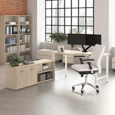 Bush Business Furniture Hustle 60W Computer Desk with Storage Cabinet
