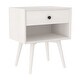 preview thumbnail 6 of 51, Middlebrook Mid-Century Solid Wood 1-Drawer, 1 Shelf Nightstand