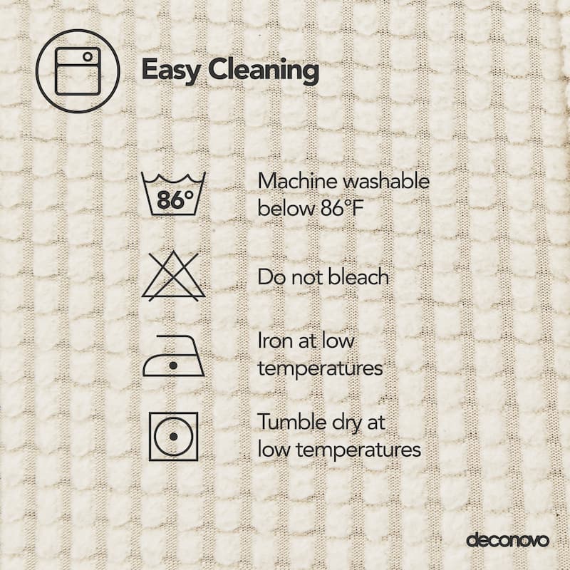 Deconovo Universal Soft Stretch Chair Slipcovers Set of 6