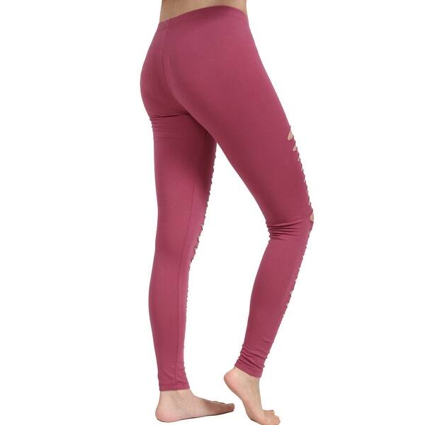 Shop Ne People Womens Casual Elastic Ladder Cut Out Cotton