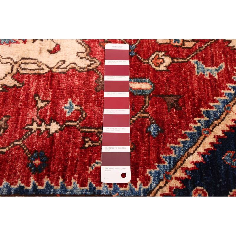 ECARPETGALLERY Hand-knotted Aryana Red Wool Rug - 5'10 x 7'10
