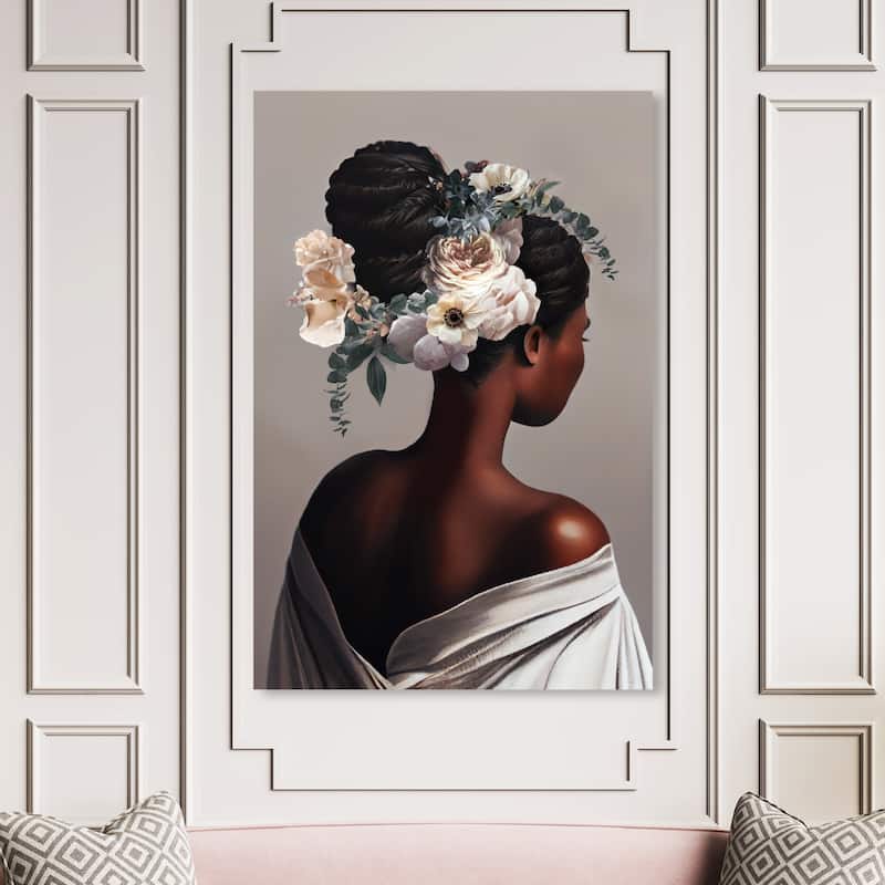 Wynwood Studio Fashion and Glam Darla Brown and Traditional Wall Art Canvas Print - 54 x 36