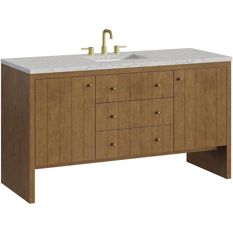 James Martin Vanities 435-V60S-FEJP Hudson 60" Free Standing Single