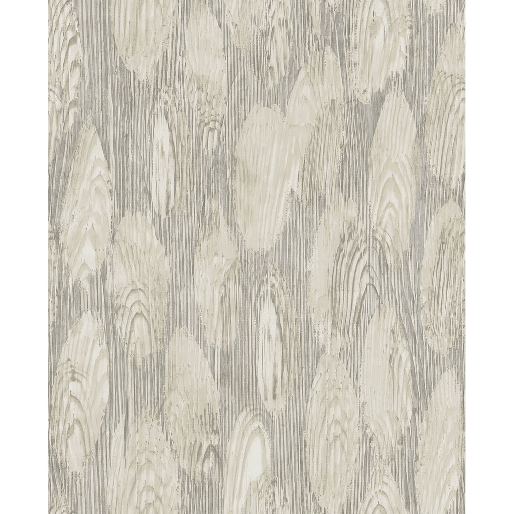 A-Street Prints Monolith Grey Abstract Wood Wallpaper