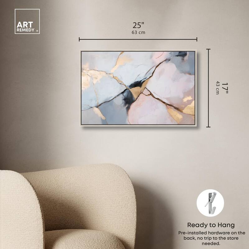 Gilded Veins Canvas by Art Remedy