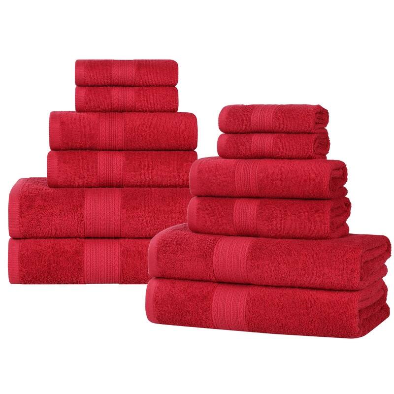 Superior Eco-Friendly Sustainable Cotton 12-Piece Bathroom Towel Set