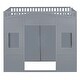 preview thumbnail 19 of 18, Full Size Wood House Loft Bed with Ladder and Wardrobe, Grey