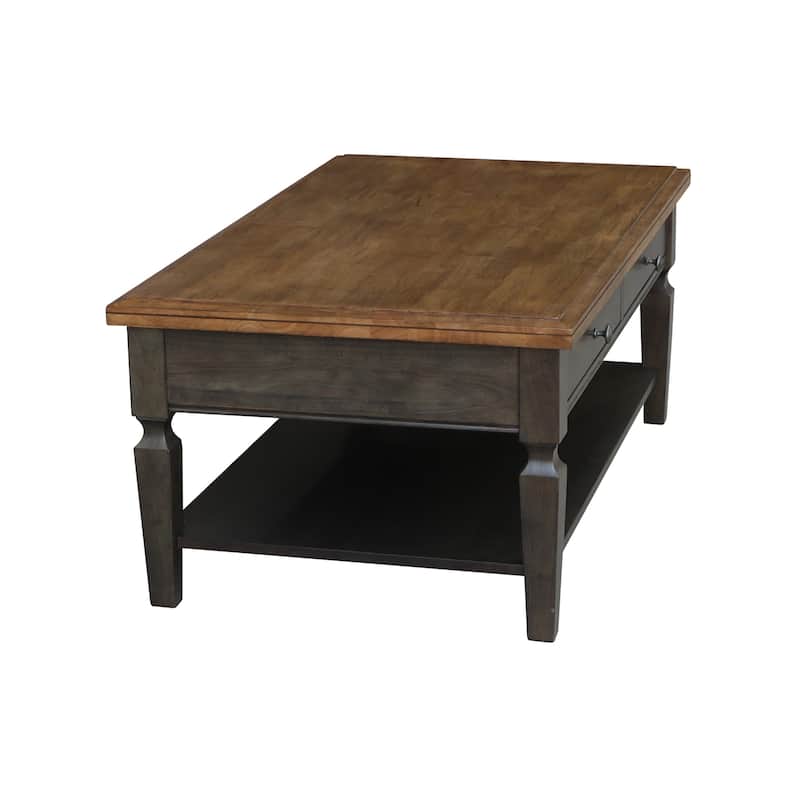 Vista Solid Wood Coffee Table - 48"W x 28"D x 20"H