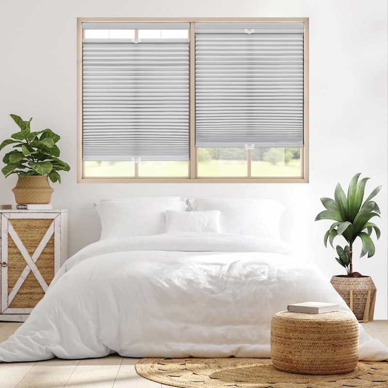 72-inch Grey Cloud Light-filtering Top Down/Bottom Up Shade