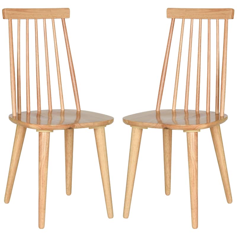 SAFAVIEH Gwennaelle Spindle Back Side Chair (Set of 2) - 17.3" W x 20.7" L x 36" H - 17"Wx21"Dx36"H