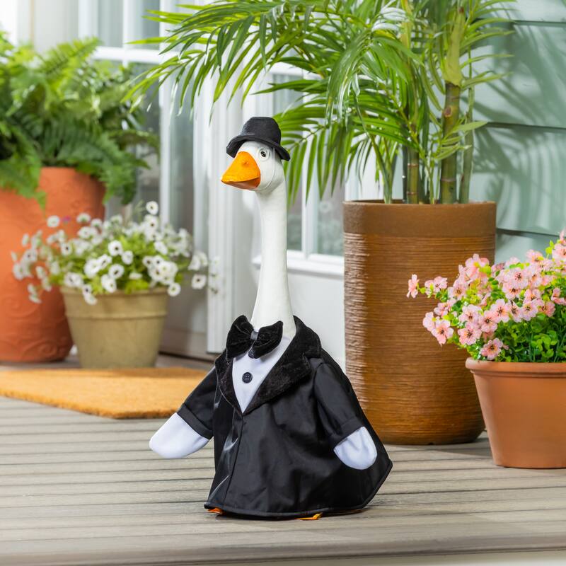 Porch Goose Outfit for Garden Statue